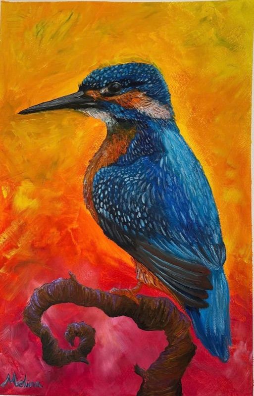 The Kingfisher, a painting by Melina
